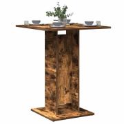 vidaXL Bistrobord røkt eik 60x60x75 cm konstruert tre