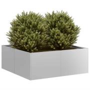 vidaXL Plantekasse 80x80x30 cm galvanisert stål