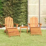 vidaXL Adirondack loungesett 3 deler heltre akasie