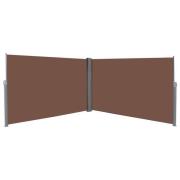 vidaXL Uttrekkbar sidemarkise 180x600 cm brun