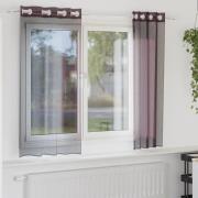 vidaXL Voilegardiner med grommets 2 stk lilla 140x175 cm