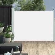 vidaXL Uttrekkbar sidemarkise 140x500 cm kremhvit