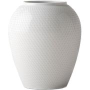 Lyngby Porcelæn Rhombe vase, 25 cm.