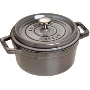 Staub Rund Gryte 22 cm 2,6 liter Grafittgrå