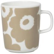 Marimekko OIVA krus, 2.5 dl, unikko,  hvit/beige