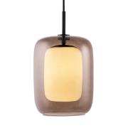 Globen Lighting Cuboza takpendel, 20 cm, brun/hvit