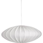 Watt & Veke Ellipse taklampe, 65 cm, lin, hvit