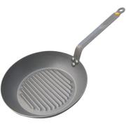 De Buyer Grillpanne Karbonstål Lyonnaise Mineral B Dia 26 cm