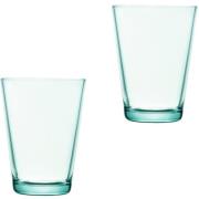 Iittala Kartio Glass 40 cl Vanngrønn 2-pack