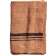 Top Drawer Duk LIMRICK i lin, stripe, Dry Terracotta