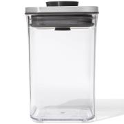 OXO POP Firkantet Steel Beholder, 1 liter