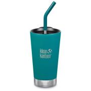 Klean Kanteen Termoskopp med sugerørslokk 473 ml, Emerald Bay