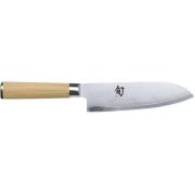 Kai Santoku kniv Shun Classic White, bladlengde 18 cm