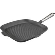 Carl Victor Firkantet grillpanne i støpejern 28 cm med høye kanter, st...