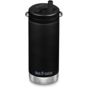 Klean Kanteen TKWide 355 ml isolert termokrus med Twist-lokk, svart