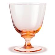 Holmegaard Flow vannglass med stett 35 cl, champagne