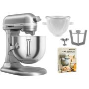 KitchenAid Artisan 5KSM70SHXE kjøkkenmaskin 6,6 liter + 5KSMICM Ice Cr...