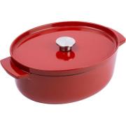 KitchenAid Støpejernsgryte oval 30 cm/5,6 liter, empire red