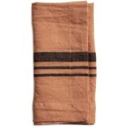 Top Drawer Serviett LITTLEWOOD i lin, stripe, Dry Terracotta, 4-pack