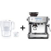 Sage SES878BSS0 The Barista Pro espressomaskin + Brita Aluna filterkan...