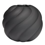 Cooee Design Vase Twist Ball 12 cm, svart