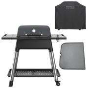 Everdure Force gasgrill + grillovertrekk & grillplade grafit