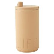 Design Letters - To Go Travel life kopp 35 cl beige