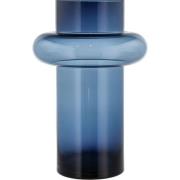 Lyngby Glas - Tube vase 40 cm dark blue glass