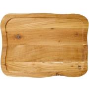 Aida - RAW Teak skjærebrett m/saftrille 45x33x2 cm