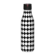 Les Artistes - Bottle Up Design termoflaske 0,5L svart/hvit/rutete