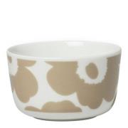 Marimekko - Oiva Unikko skål 25 cl beige/hvit