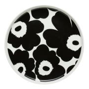 Marimekko - Oiva Unikko tallerken 20 cm svart/hvit