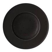 Modern House - Black Satin dyp tallerken 25 cm