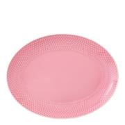 Lyngby Porcelæn - Rhombe Color serveringsfat ovalt 28,5x21,5 cm rosa