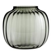 Holmegaard - Primula oval vase 17,5 cm smoke