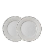 PotteryJo - Daria tallerken 28 cm 2 stk cotton white