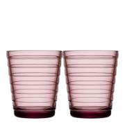 iittala - Aalto glass 22 cl 2 stk røsslyng