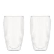 Bodum - Pavina glass 45 cl 2 stk klar med riller