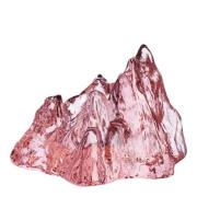 Kosta Boda - The Rock lyslykt 9,1 cm rosa