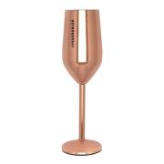 Pictureit - Champagneglass stål LYKKEBOBLER 23 cl roségull