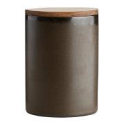 Aida - RAW Metallic Brown redskapskrukke med lokk 15x10 cm teak