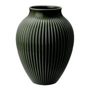 Knabstrup Keramik - Ripple vase 27 cm dark green