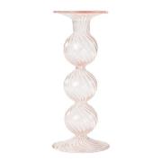 Moonlight Copenhagen - Swirl lysestake 22 cm rosa