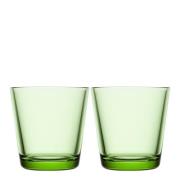 iittala - Kartio glass 21 cl 2 stk eplegrønn