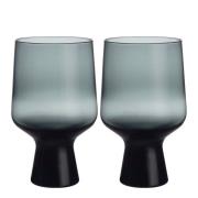 iittala - Solare glass på fot 40 cl 2 stk stålgrå