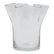 House Doctor - Plis vase 17 cm klar