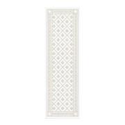 Ekelund - Åttebladrose løper 35x110 cm beige