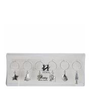 Holmen - Dante vindekor 15,5x6,5x2 cm 6 stk sølv