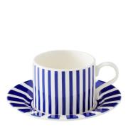 Spode - Steccato kopp & fat 29 cl koboltblå