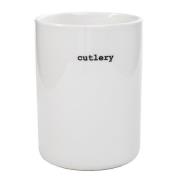 Sögne Home - Redskapskrukke 11x19 cm  hvit